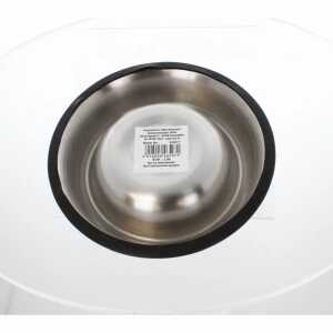 Hundezubehör Fressnapf silber/schwarz Knochen-Applikation