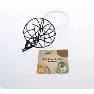Nagerzubehör Futterball schwarz Ø8cm zum Befüllen