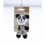 Katzenspielzeug Plüschbär schwarz/weiß...