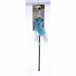 Katzenspielzeug Angel mit Katze schwarz/blau 47cm mit...