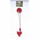 Hundespielzeug Spielball am Seil rot 39cm