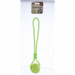 Hundespielzeug Spielball am Seil grün 45cm