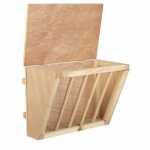 Nagerzubehör Heuraufe mit Sitzbrett natur 25x17x20cm