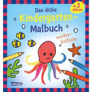 CARLSEN Malbuch Das dicke Kindergarten-Malbuch weiterkritzeln