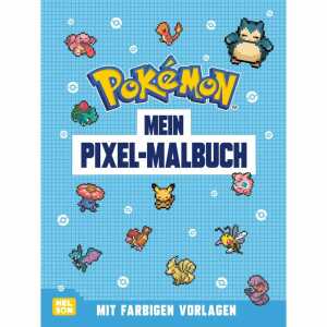 Nelson Activity-Buch Pokémon Mein Pixel Malbuch