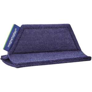Tafellöscher magnetoWipe blau 10,5x6x5,2cm recycelter Filz m Magneten