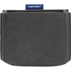 Stifteköcher magnetoTray grau 13x10x6cm recycelter Filz mit Magneten