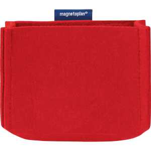 Stifteköcher magnetoTray rot 13x10x6cm recycelter Filz mit Magneten