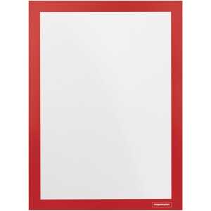 magnetoplan Inforahmen magnetofix rot DIN A4 2 Stück selbstklebend