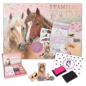 Depesche Miss Melody Stempel Set Stamping Fun 19,3x26,3x3,5cm Pferde