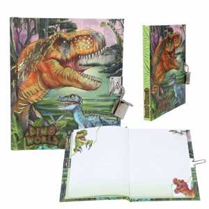 DEPESCHE DINO World Tagebuch mit Schloss 3x15,5x18,5cm