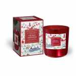 Duftkerze im Glas Holiday Happiness rot 150g