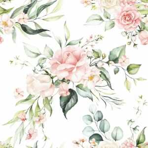 ti-flair Serviette Blush Pink Bouquet 33x33cm