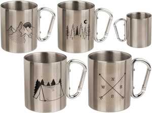 OOTB Edelstahlbecher mit Karabiner Travel