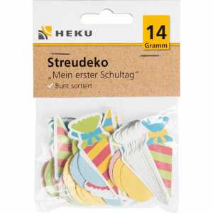 Papp-Streudeko Mein 1. Schultag 14g 2fach sortiert