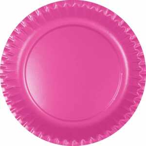 Partyteller uni pink Ø23cm 10 Stück