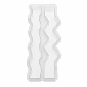 GLOREX Silikon-Kerzengießform Welle Zickzack 23x2,8x2,5cm