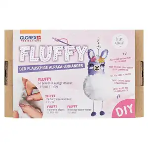 GLOREX DIY-Set Alpaka Fluffy Pappkarton