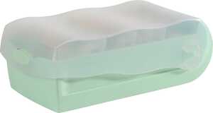 HAN Karteibox CROCO transluzent quer inkl. 100 Karten pastellgrün A8