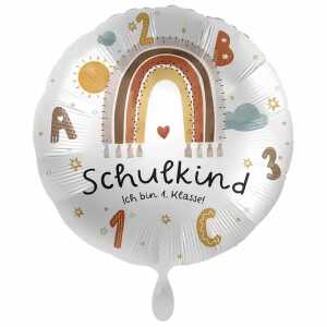 amscan Folienballon Schulkind Ich bin 1. Klasse! 43cm