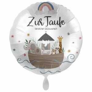 amscan Folienballon Zur Taufe Glückwunsch 43cm