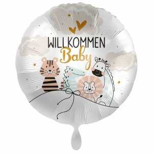 amscan Folienballon Willkommen Baby 43cm