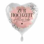 amscan Folienballon Zur Hochzeit Herz 43cm