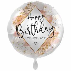 amscan Folienballon Birthday Smooth Watercolor 43cm