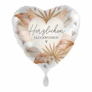 amscan Folienballon Herzlichen Glückwunsch Boho 43cm