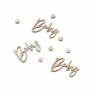 amscan Konfetti Baby Holz 5056275130718