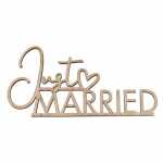 amscan Tischdekoration Just Married Holz