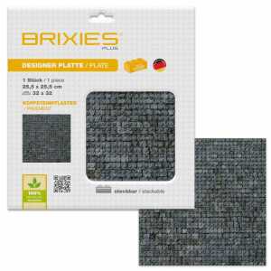 Bodenplatte Kopfsteinpflaster 32x32cm