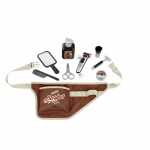 Barbergürtel Braun mit Zubehör