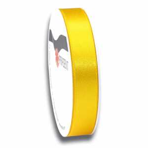 PRÄSENT Satinband auf der Rolle gelb 15mmx5m