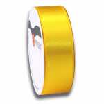 PRÄSENT Satinband auf der Rolle gelb 25mmx5m