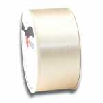 PRÄSENT Satinband auf der Rolle creme 40mmx5m