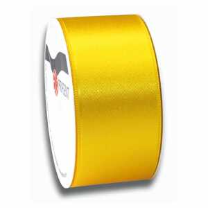 PRÄSENT Satinband auf der Rolle gelb 40mmx5m