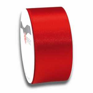 PRÄSENT Satinband auf der Rolle rot 40mmx5m