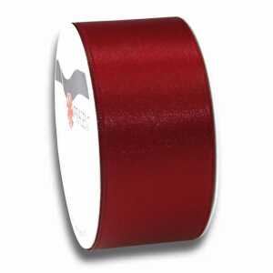 PRÄSENT Satinband auf der Rolle bordeaux 40mmx5m