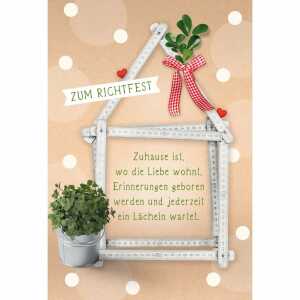 Kurt Eulzer Glückwunschkarte Zum Richtfest Haus