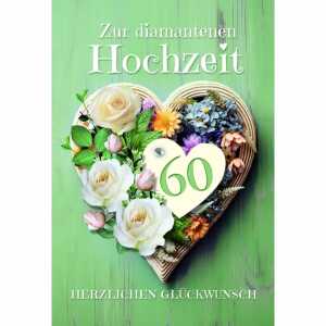 Kurt Eulzer Glückwunschkarte Diamante Hochzeit