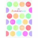 Kurt Eulzer Glückwunschkarte Zur Kommunion bunte Kreise
