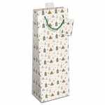 Flaschentasche Tannenbäume 12x39x10cm
