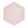 amscan Teller hexagonal pink 26,1x22,6cm 6 Stück