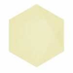 amscan Teller hexagonal gelb 26,1x22,6cm 6 Stück