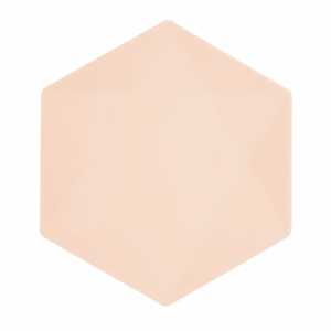 amscan Teller hexagonal apricot 26,1x22,6cm 6 Stück