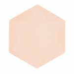 amscan Teller hexagonal apricot 26,1x22,6cm 6 Stück