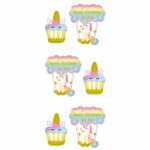 RÖSSLER Sticker Happy Birthday mit Muffin