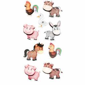 RÖSSLER Sticker Landtiere 4014970466014