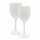 Mehrweg-Weinglas aus Kunststoff weiß 2 Stück